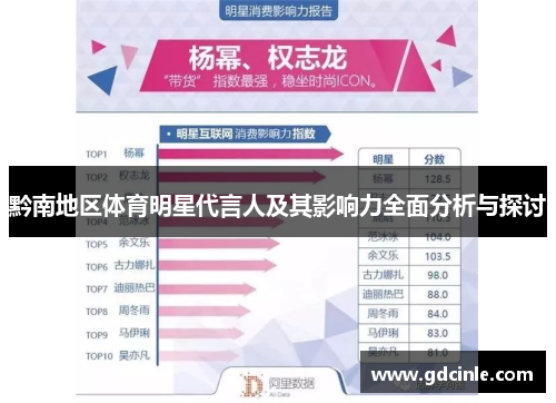 黔南地区体育明星代言人及其影响力全面分析与探讨